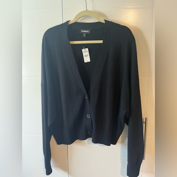 Express Black Dolman Sleeve Cardigan XL - Picture 1 of 8